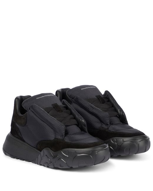 suede alexander mcqueen black