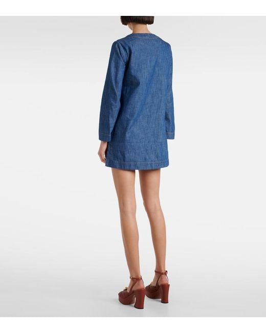 Zimmermann Blue Wylie Denim Tunic