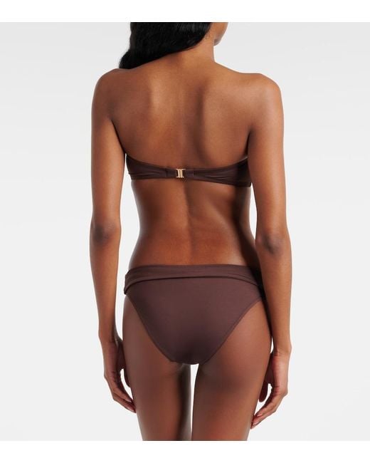 Melissa Odabash Brown Bikini-Oberteil Positano