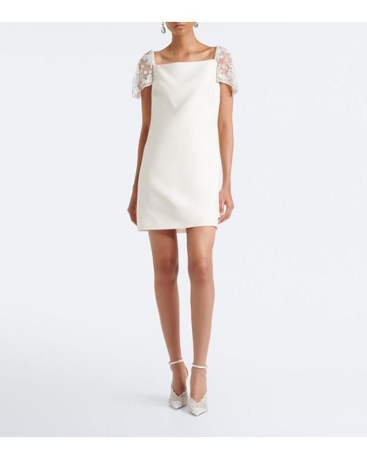 Jimmy Choo White Bridal Faiz Lace And Leather Pumps