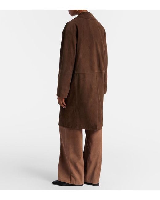 Max Mara Brown Ortensia Suede Coat
