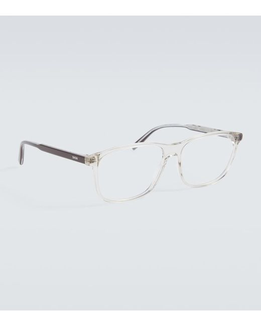 Dior Metallic Indioro S5I Rectangular Glasses for men