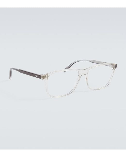 Dior Metallic Indioro S5I Rectangular Glasses for men