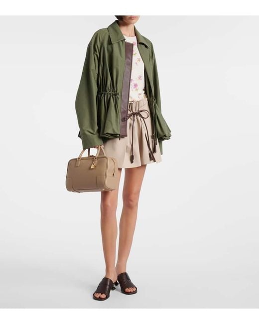 Loewe Brown Tote Bag Amazona 28 Aus Leder