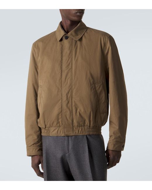 Saint Laurent Natural Cotton Blouson Jacket for men