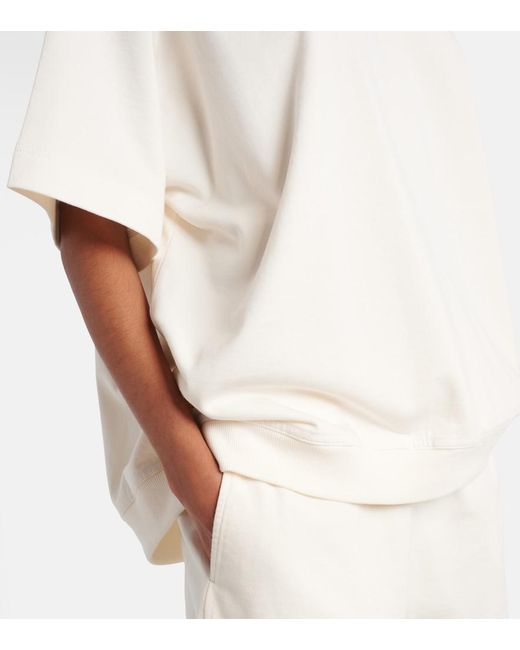Brunello Cucinelli White Logo Cotton T-Shirt