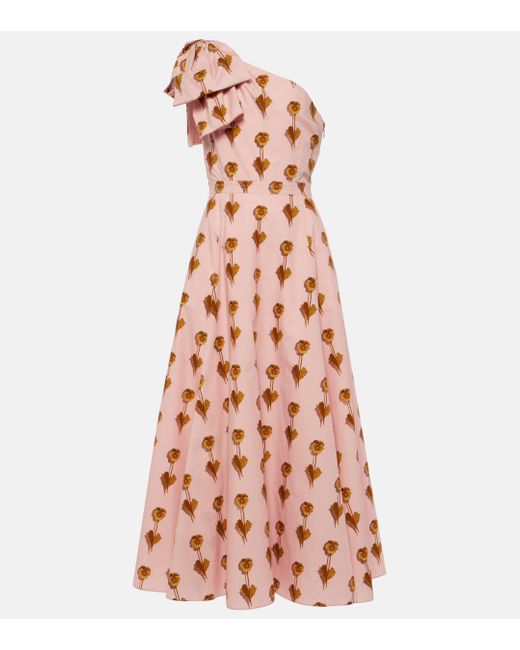 Giambattista Valli Pink Pensees Sauvages Cotton Popeline Gown