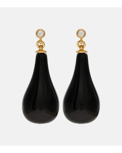 Totême  Black Ohrringe Mit Onyx Und Swarovski-Kristallen