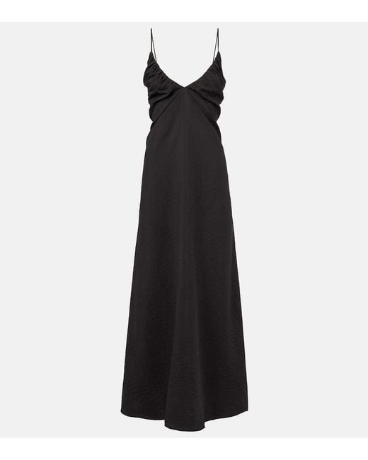 Rohe Black Silk-Blend Maxi Dress