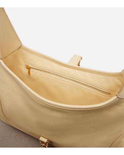 Gucci Natural Jackie Medium Leather Shoulder Bag