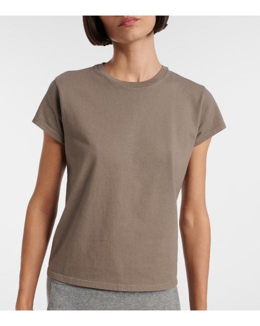 The Row Gray Tori Cotton T-Shirt
