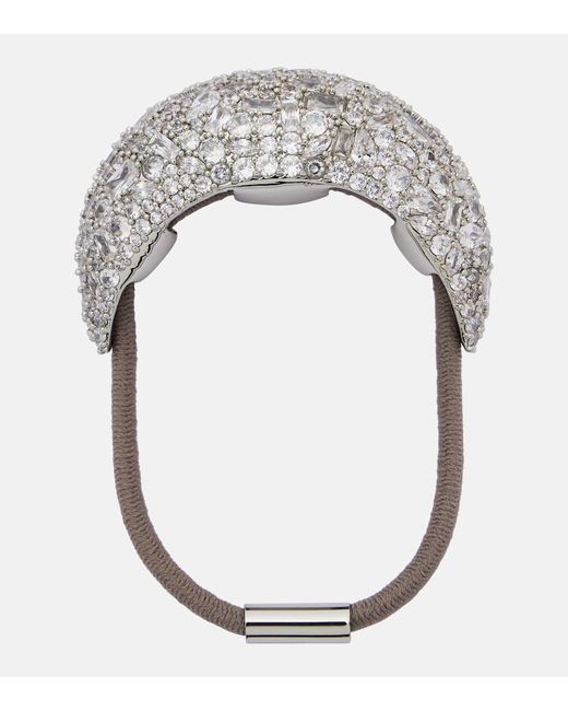 Jennifer Behr Metallic Czarina Embellished Hair Tie