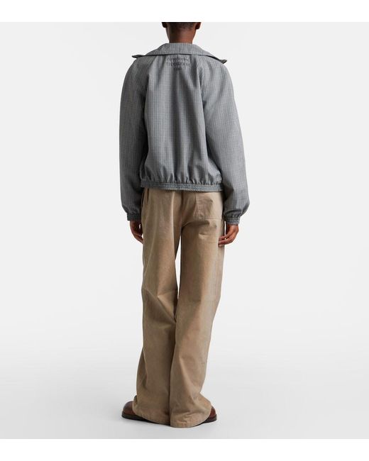 Acne Brown Cotton Twill Wide-Leg Pants