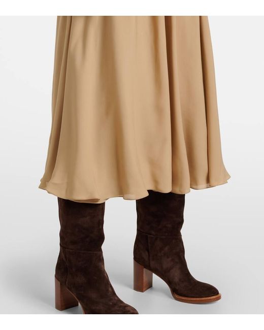 Gonna Midi Kynlee di Ralph Lauren in Natural