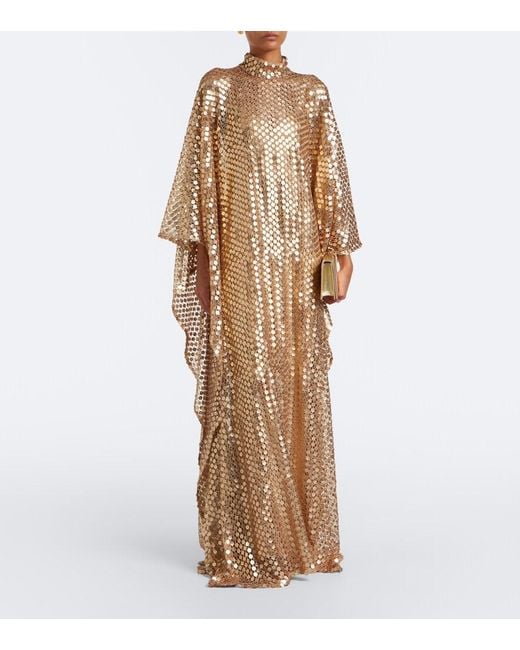 ‎Taller Marmo Natural Deserto Sequined Kaftan