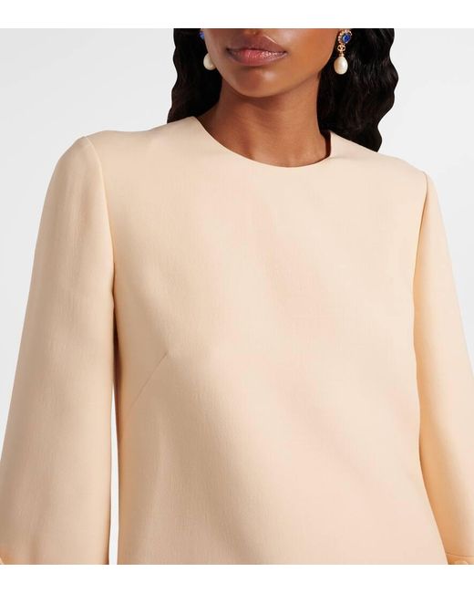 Valentino Natural Crepe Couture Minidress