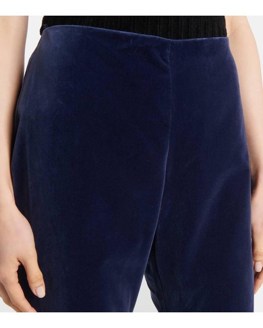 Blazé Milano Blue Jealousy Morelia Velvet Flared Pants