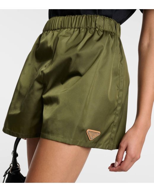 Prada Green Re-nylon Shorts