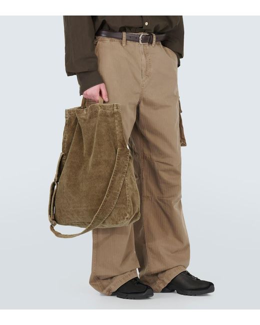 Our Legacy Natural Sling Corduroy Tote Bag for men