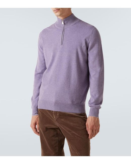 Brunello Cucinelli Pullover Aus Kaschmir in Purple für Herren