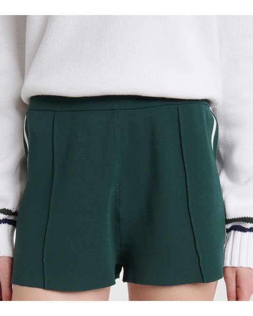The Upside Green Les Border Evert Knitted Shorts