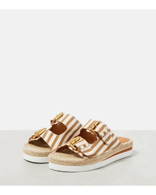 See By Chloé Metallic Glyn Espadrille Slides