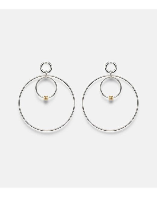 Spinelli Kilcollin White Echo Sterling And 18Kt Hoop Earrings