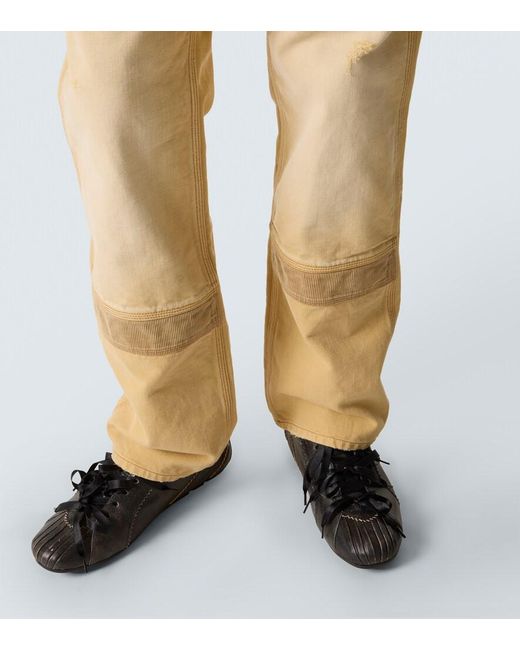 Wales Bonner Natural Sierra Cotton Canvas Straight Pants for men