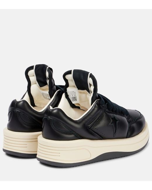 Rick Owens Blue X Converse Sneakers Turbowpn Aus Leder