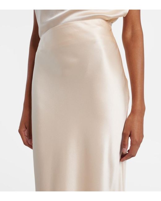 The Sei Natural Silk Satin Maxi Skirt