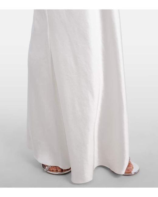 Self-Portrait White Sequined Maxi Dress