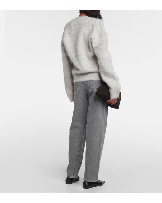 Totême  Gray Pullover aus einem Alpakawollgemisch