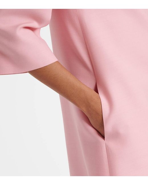 Valentino Pink Minikleid Aus Crepe Couture Mit Kristallen
