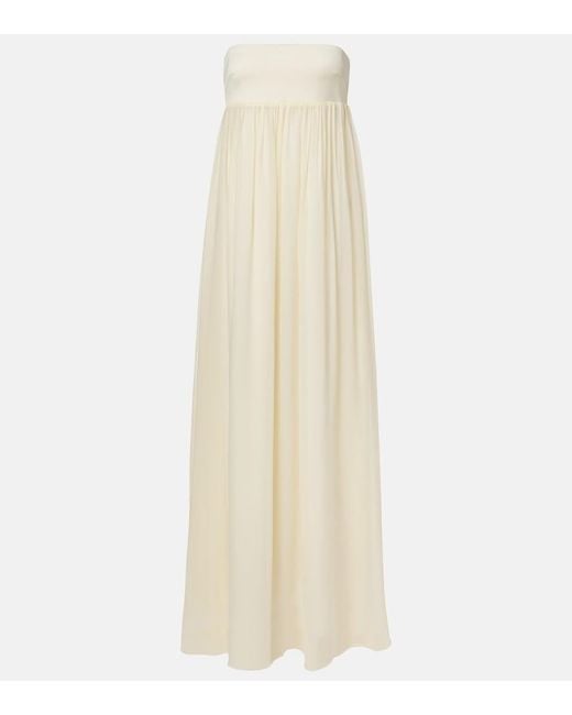 Posse White Solene Sash Maxi Dress