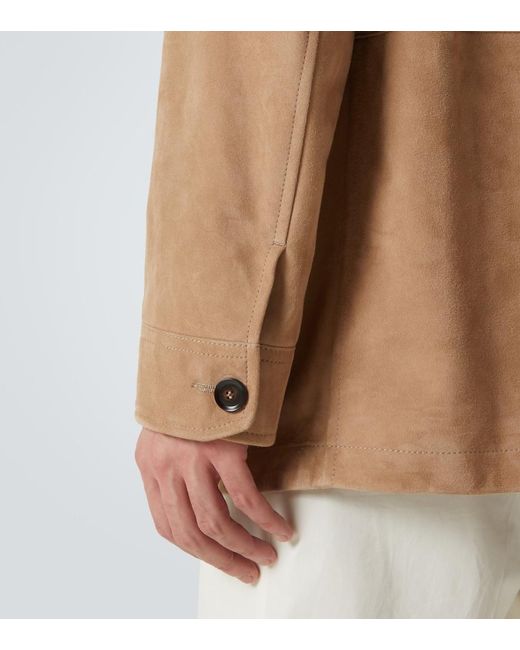 Brioni Natural Suede Field Jacket for men