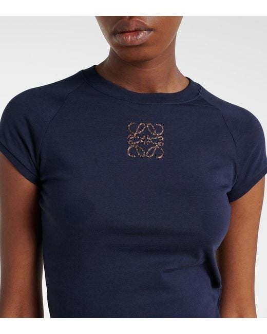 Loewe Blue Paula's Ibiza Anagram Cotton T-Shirt