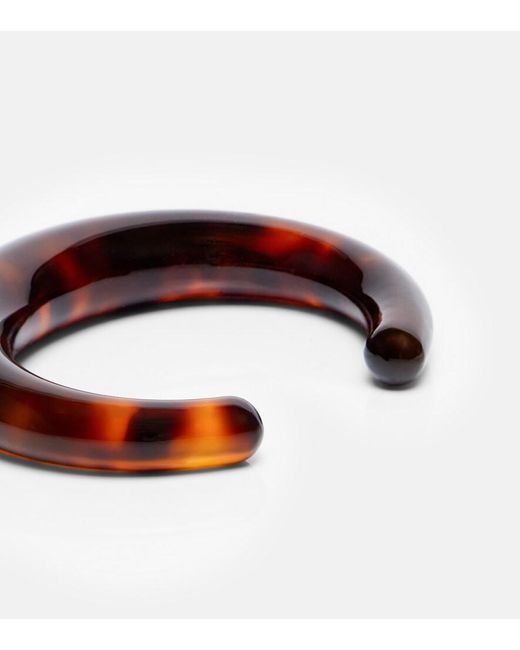 Totême  Brown Resin Cuff Bracelet