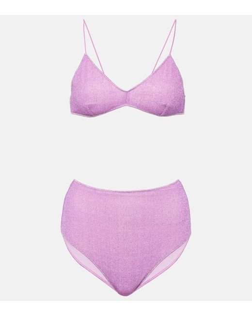 Oseree Purple Bikini Lumiere