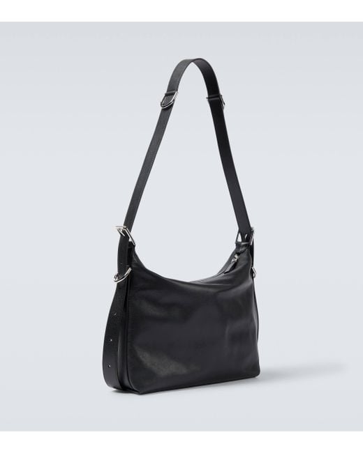 Givenchy Black Voyou Medium Leather Crossbody Bag for men
