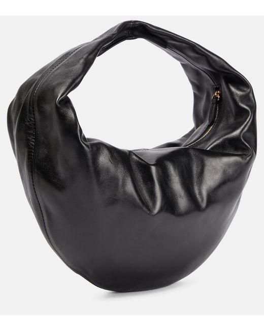 Khaite Black Olivia Medium Leather Shoulder Bag - Women's - Leather