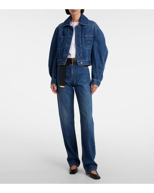 Givenchy Blue Mid-Rise Straight Jeans