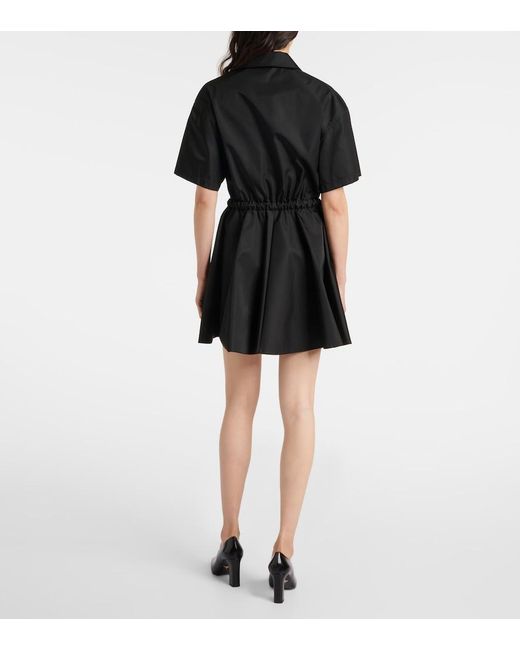 Robe Re-Nylon Prada en coloris Black