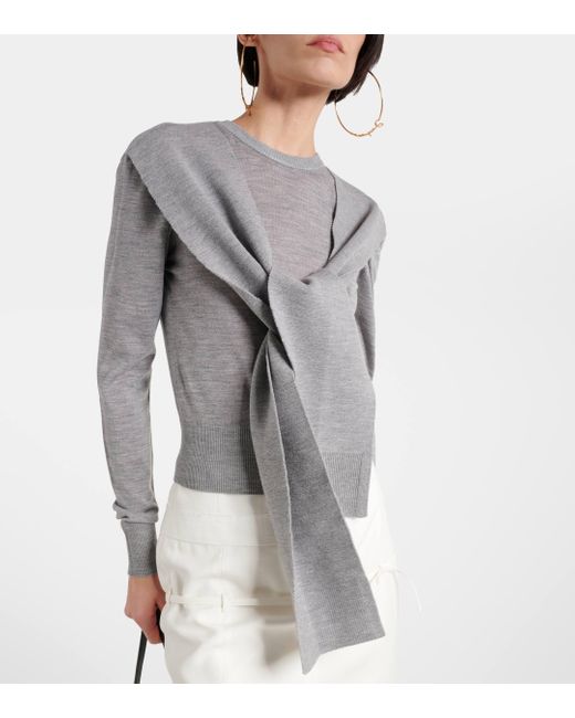 Jacquemus Gray Le Pull Rica Wool-blend Sweater