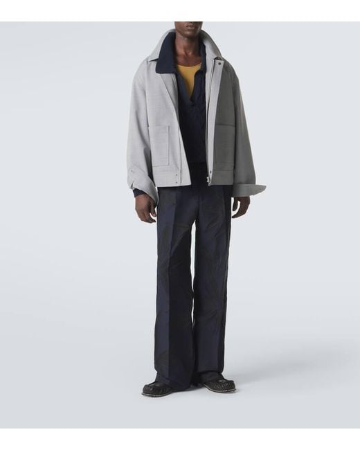 Dries Van Noten Gray Blouson Jacket for men