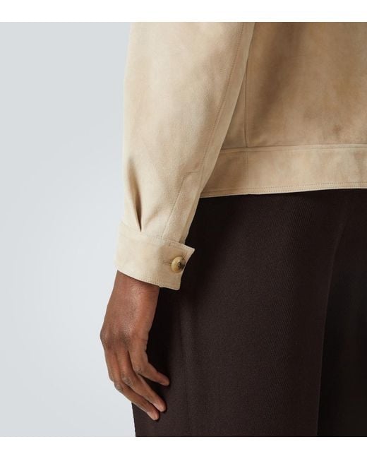 Thom Sweeney Natural Suede Blouson for men