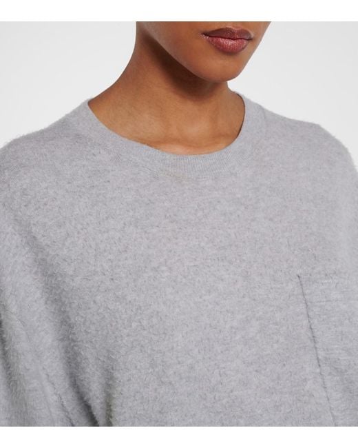 Camiseta Oversized Kaddy De Algodon The Row de color Gray