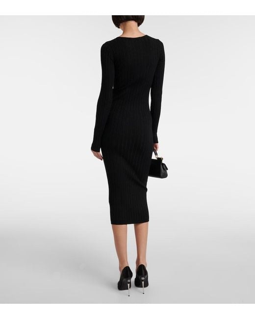 Dolce & Gabbana Black Midi Dress