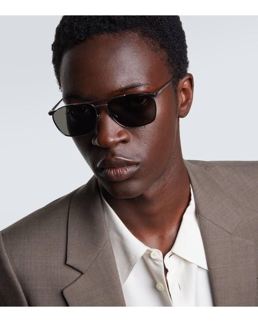 Occhiali Da Sole Aviator Sl 796 di Saint Laurent in Gray da Uomo
