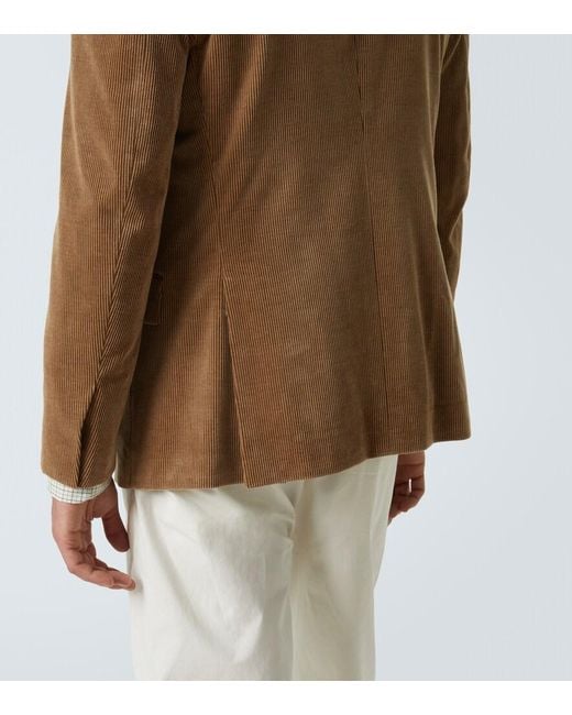 Ralph Lauren Brown Kent Cotton And Cashmere Corduroy Blazer for men