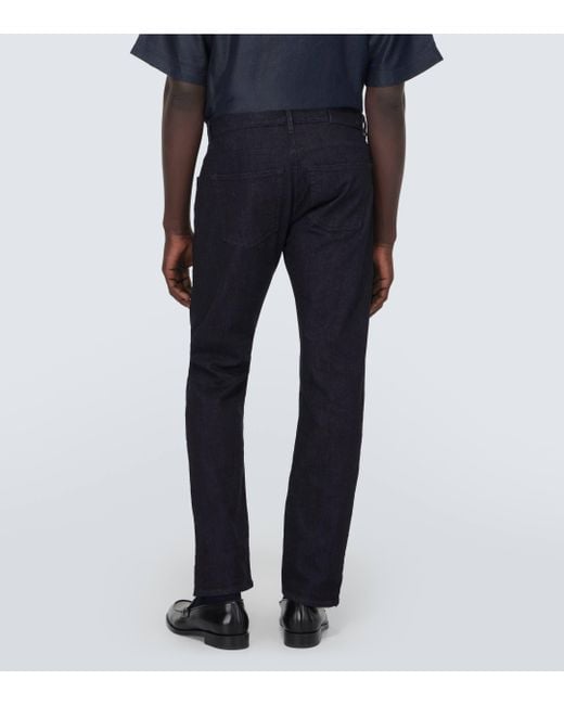 Giorgio Armani Blue Low-rise Straight Jeans for men